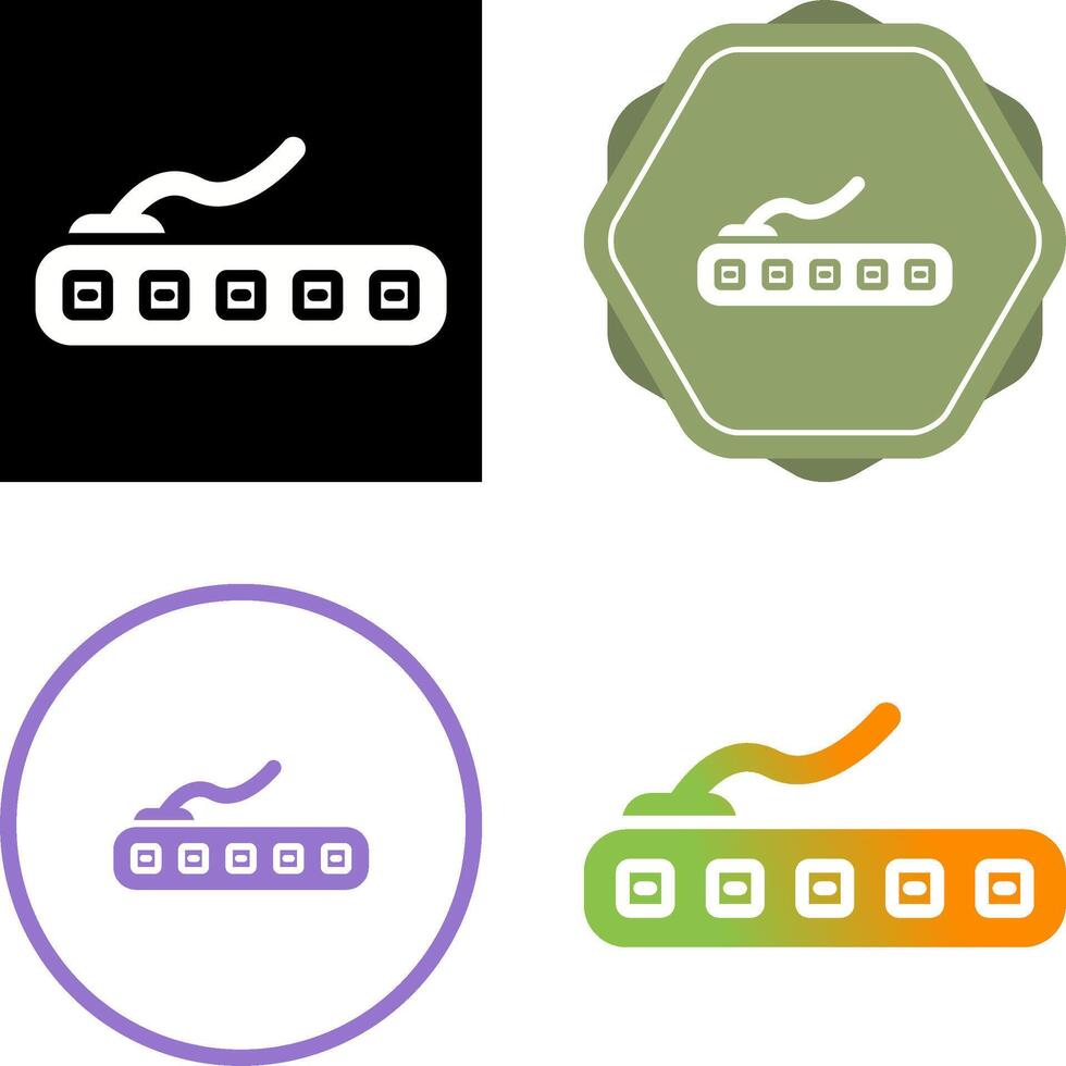 Wi-Fi Enabled LED Strip Vector Icon