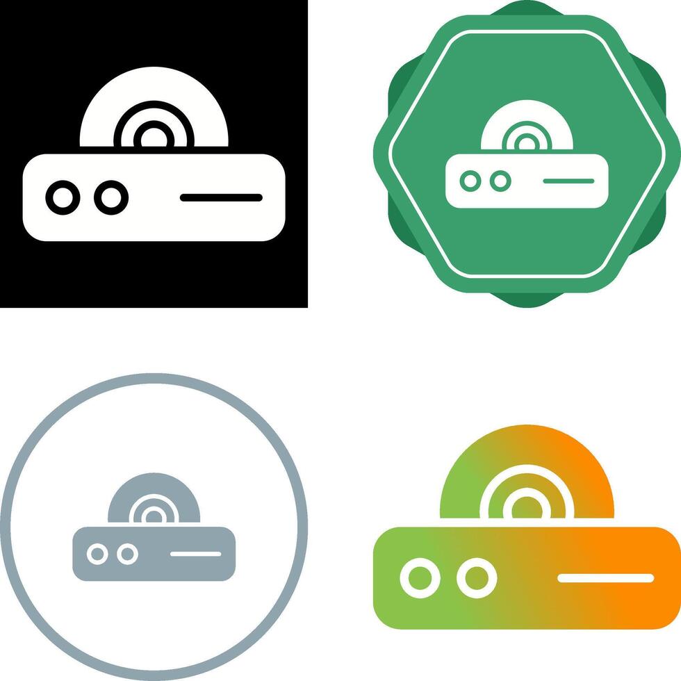 icono de vector de reproductor de dvd