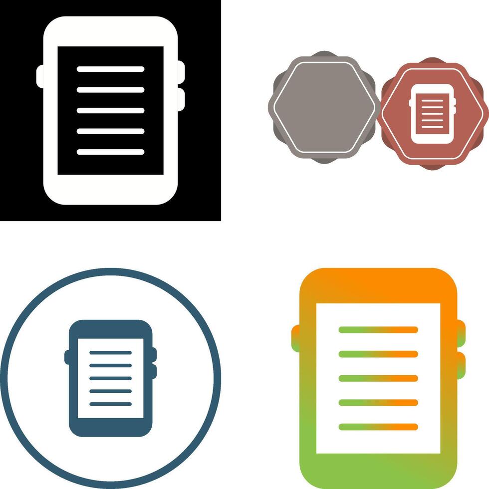 E-reader Vector Icon