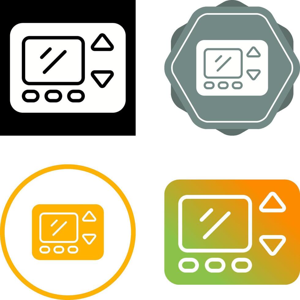 Smart Thermostat Vector Icon