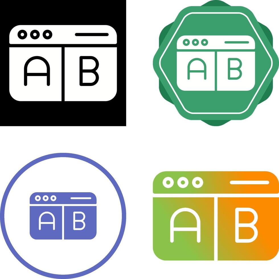 Multivariate Testing Vector Icon