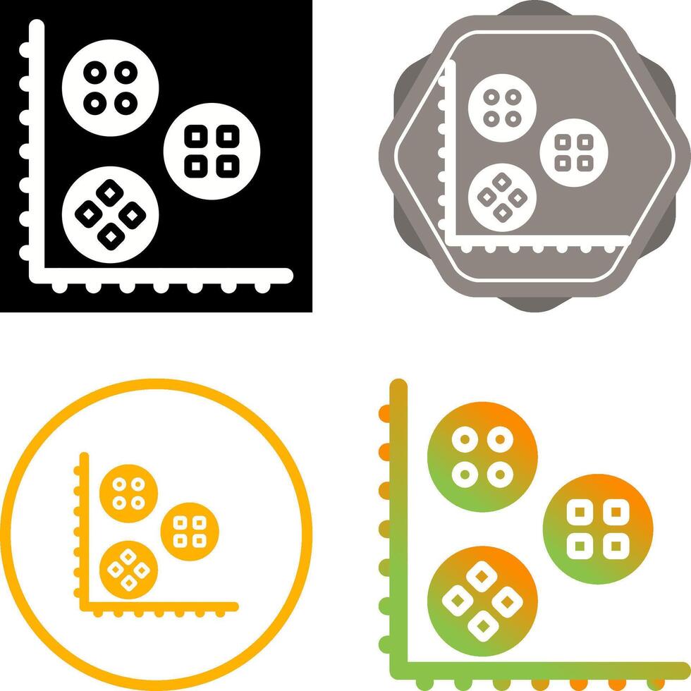 Cluster Analysis Vector Icon