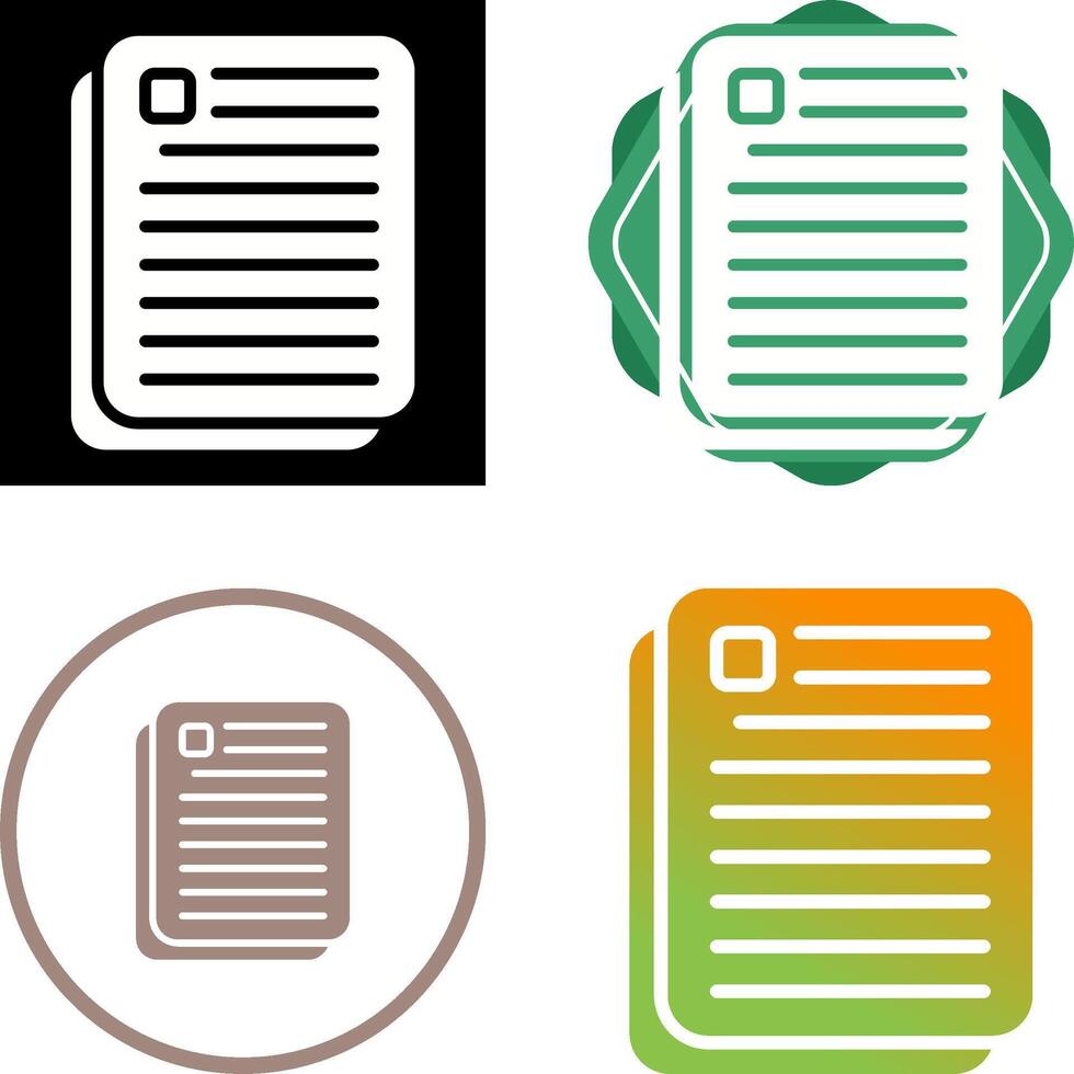 Document Vector Icon