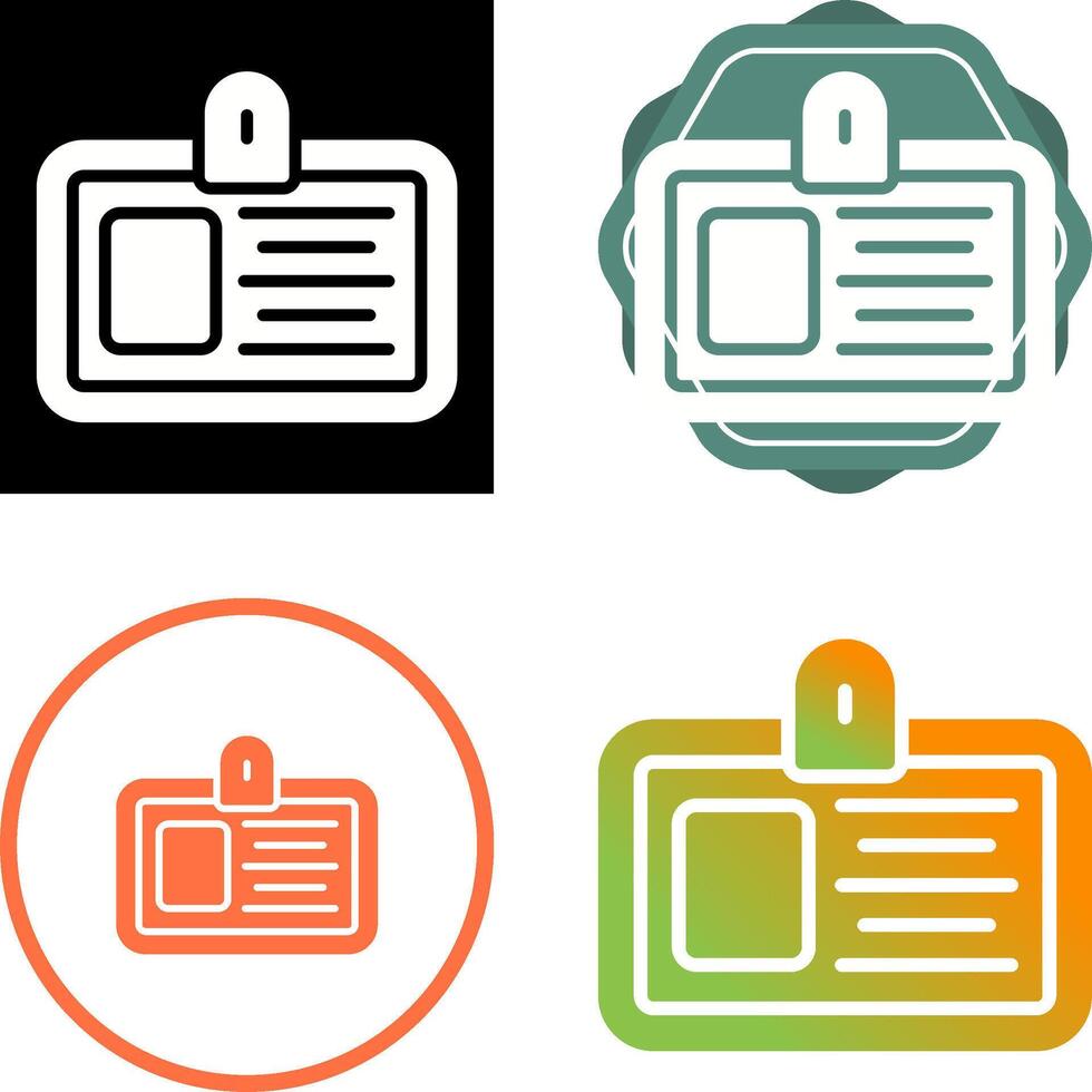 ID Card Vector Icon