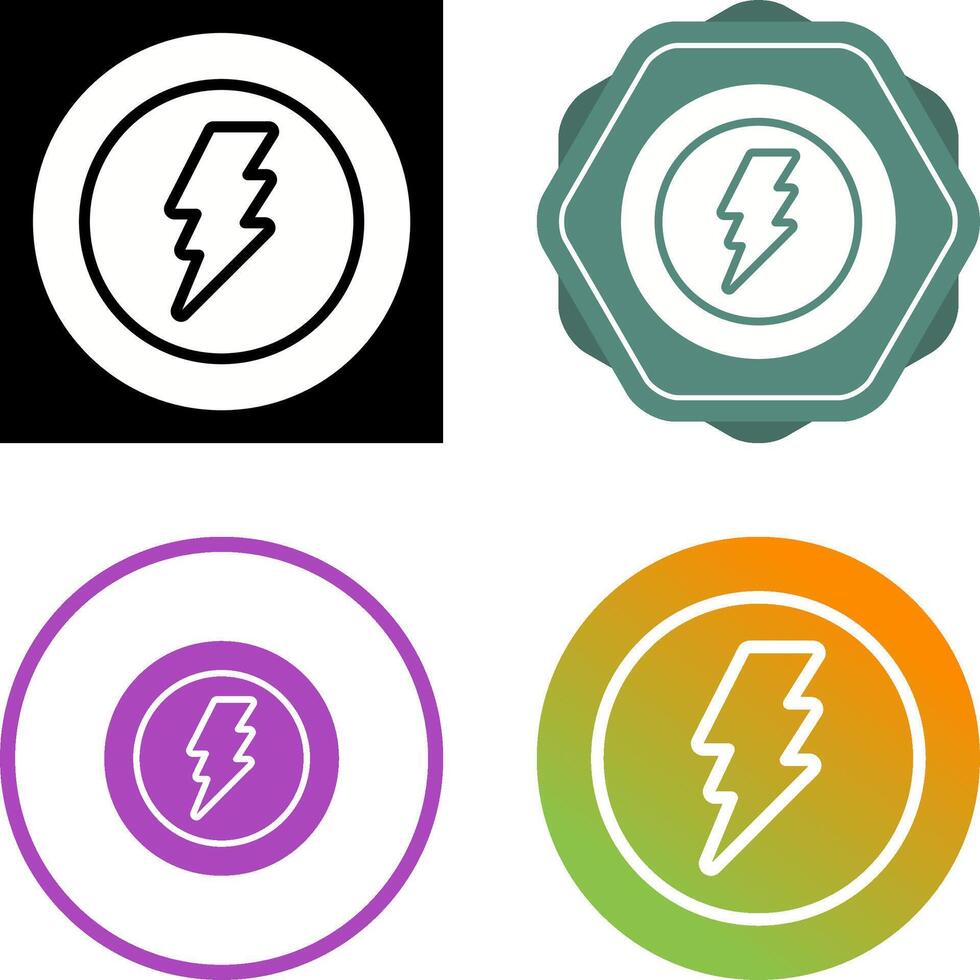 Lightning bolt Vector Icon