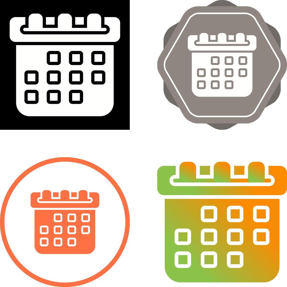 Calendar Vector Icon