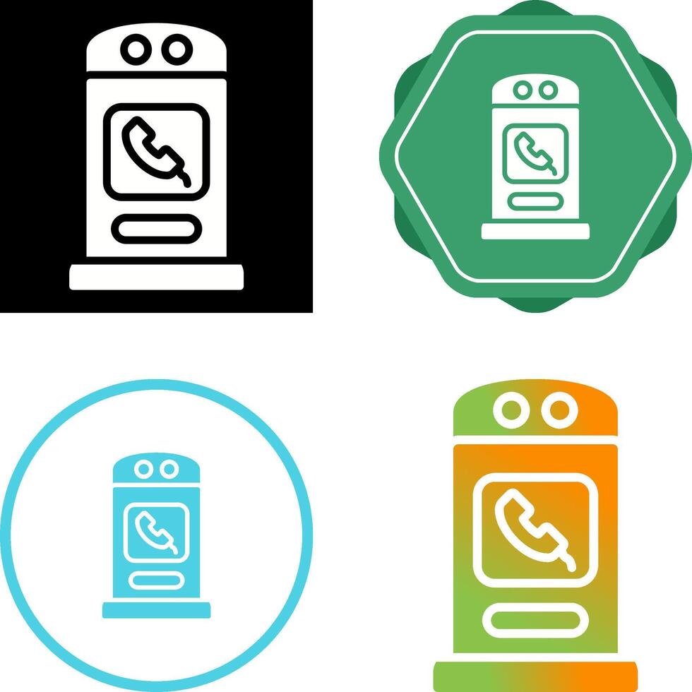 Phone Booth Vector Icon