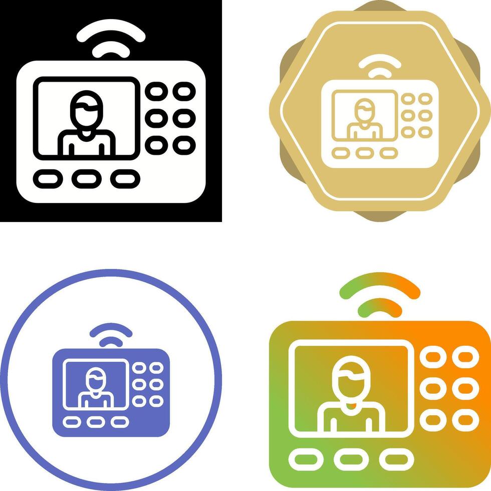 Intercom System Vector Icon