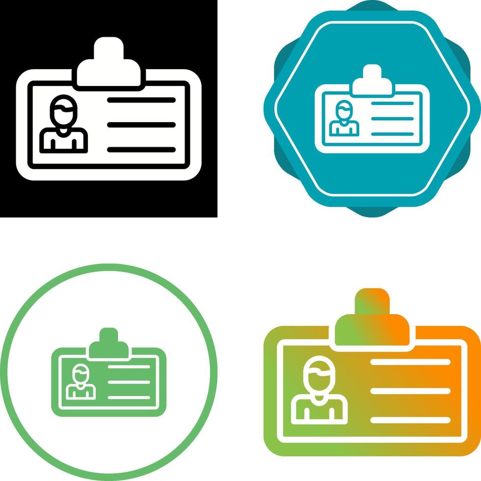 Id Card Vector Icon