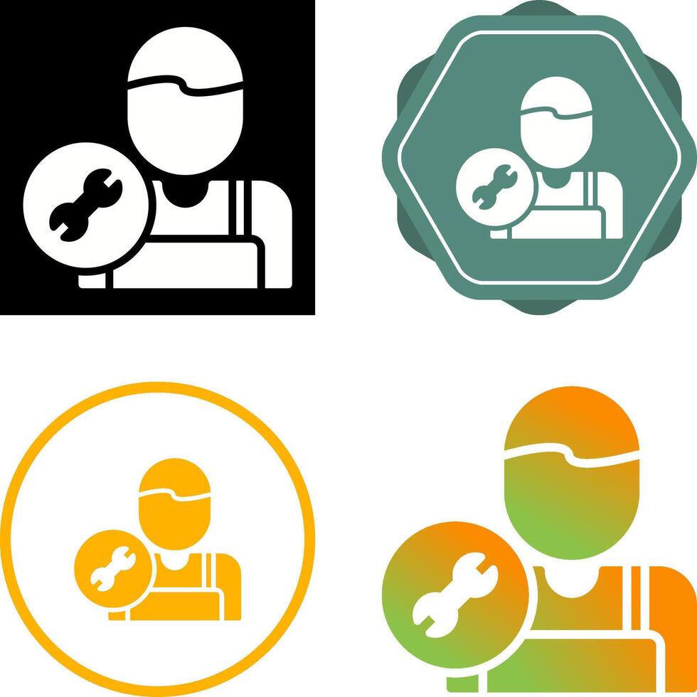 HVAC Technician Vector Icon