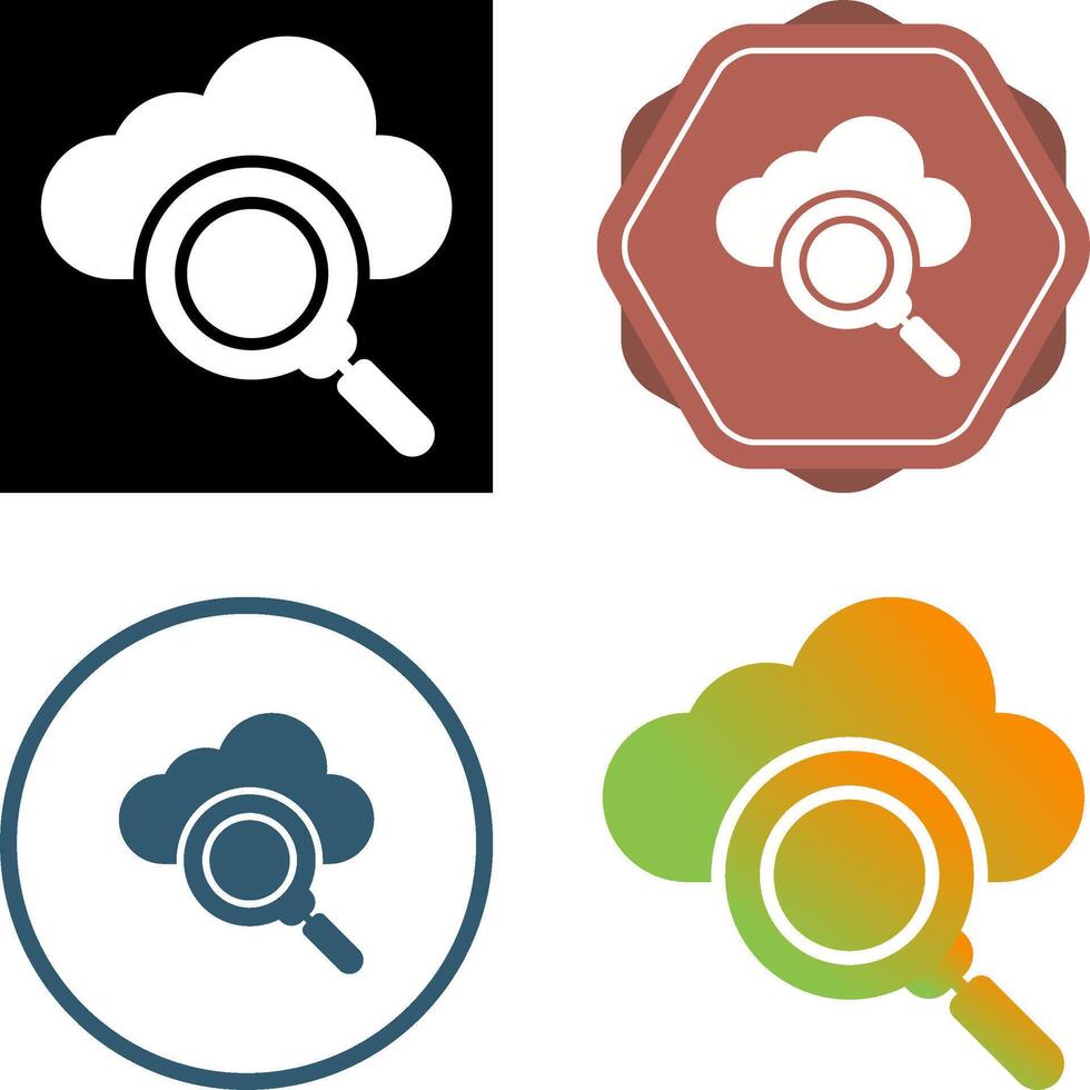 Cloud Server Vector Icon