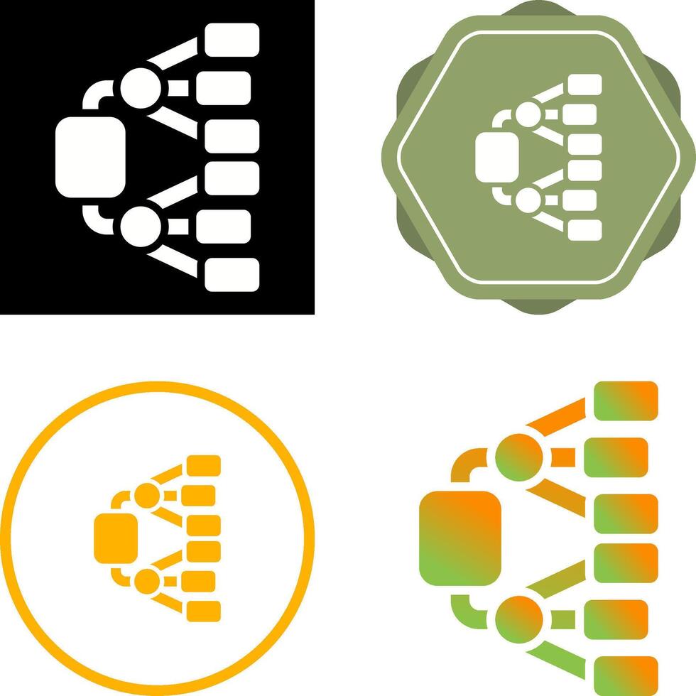 Network Diagram Vector Icon