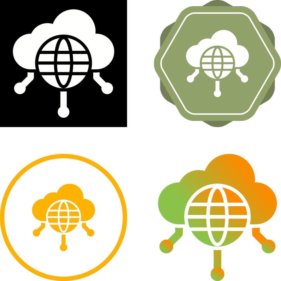 Public Cloud Vector Icon