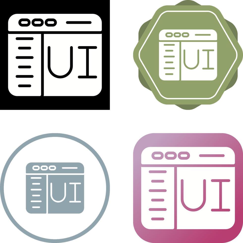 User Interface Vector Icon