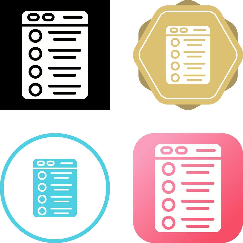 Design Criteria Vector Icon