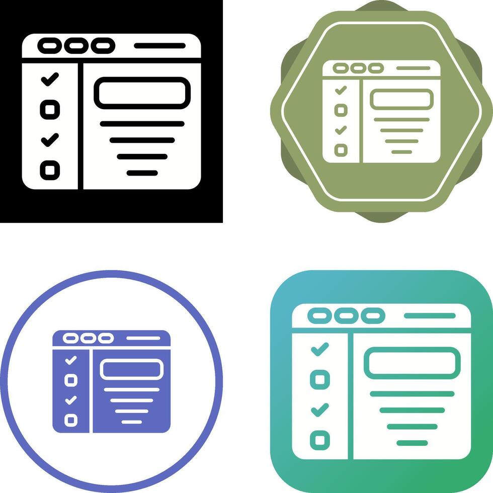 Design Brief Vector Icon