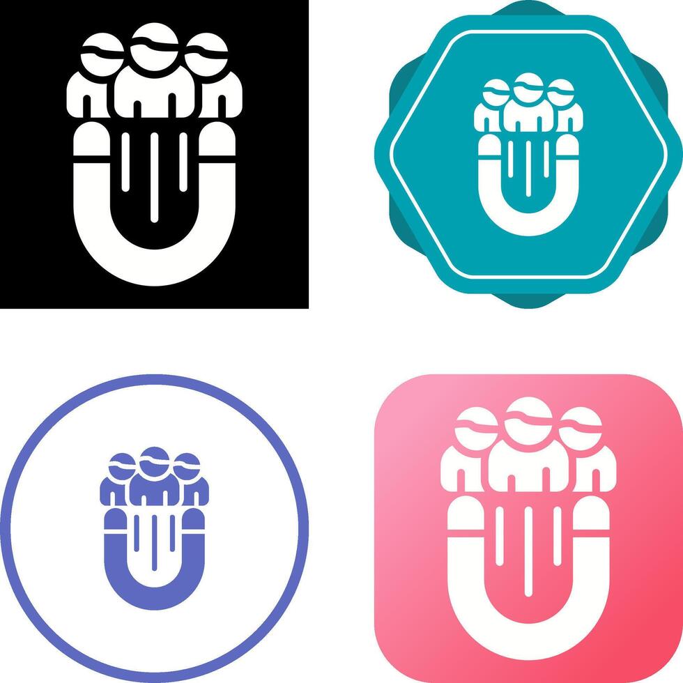 icono de vector de participación del usuario