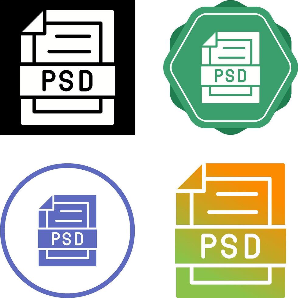 psd archivo vector icono