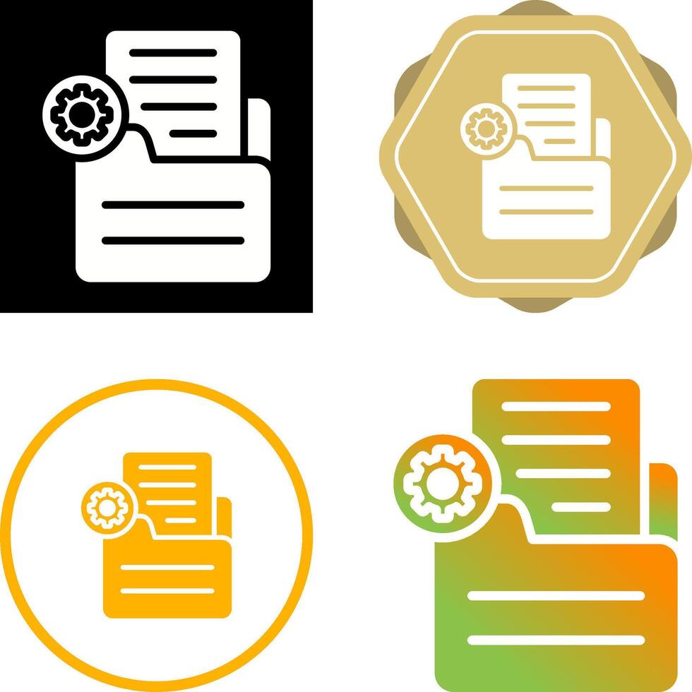 Document Settings Vector Icon