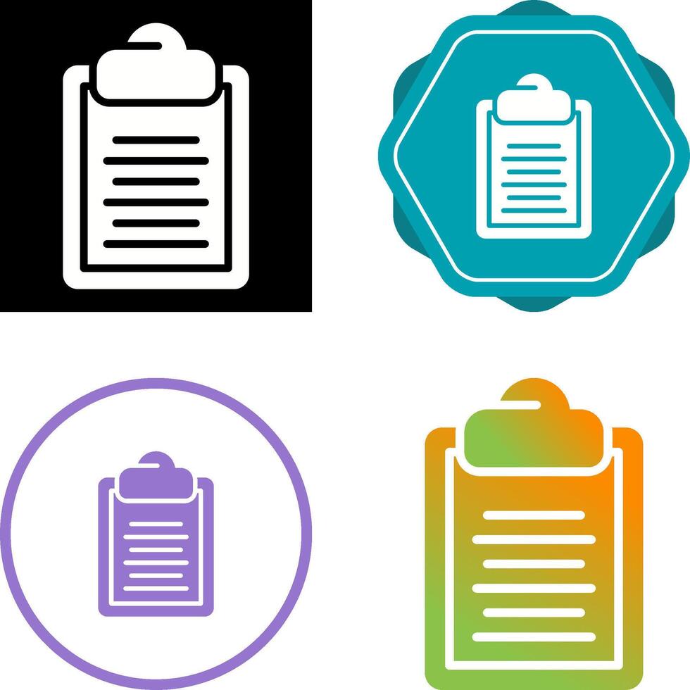 Clipboard Vector Icon