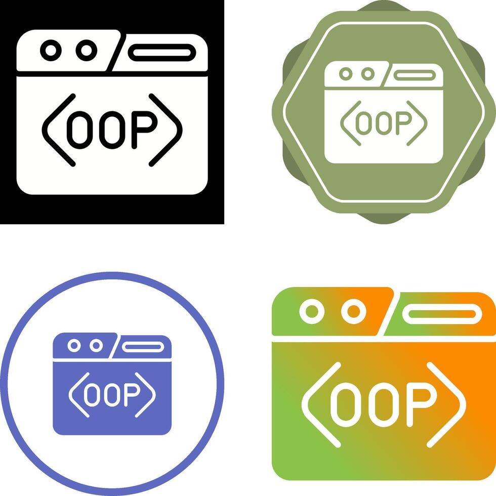 oop vector icono