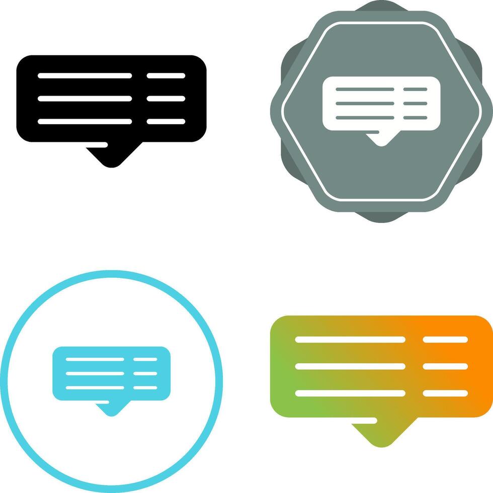 Comment Vector Icon
