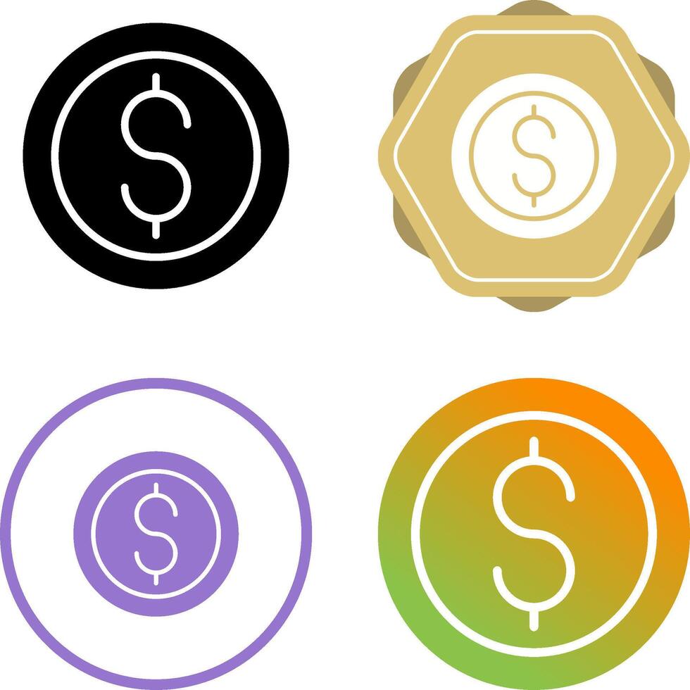 Usd Circle Vector Icon