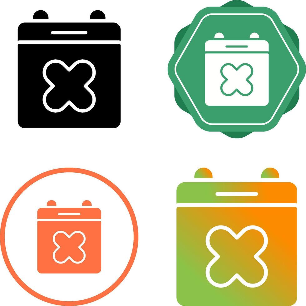 Calendar Xmark Vector Icon
