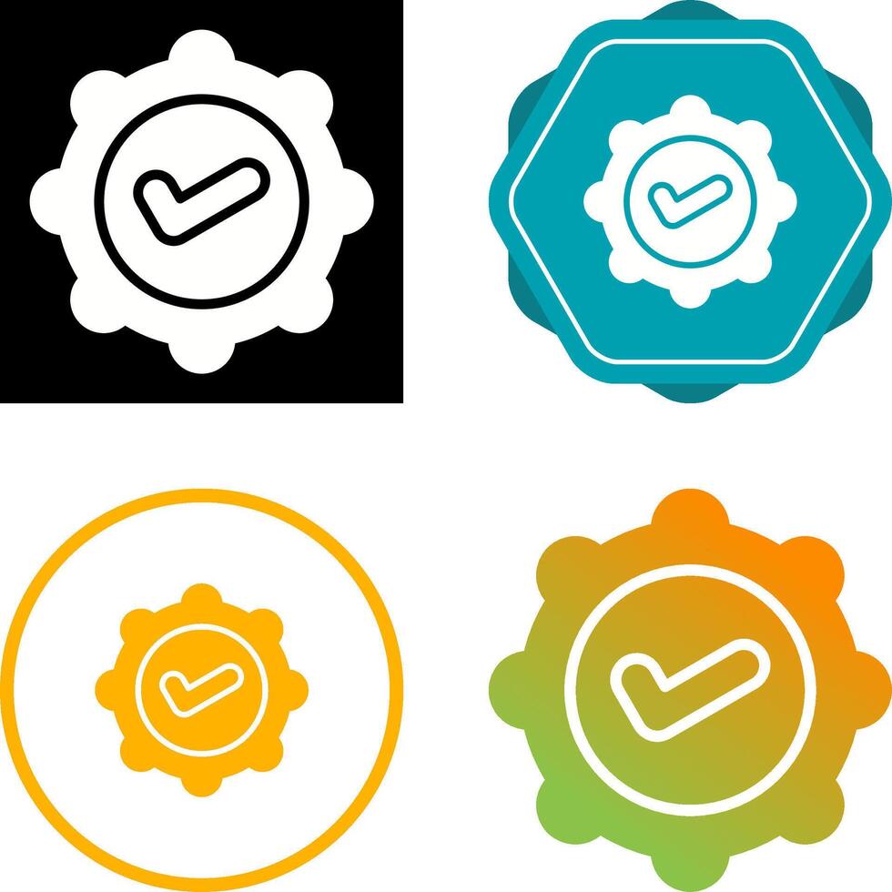 Badge Check Vector Icon