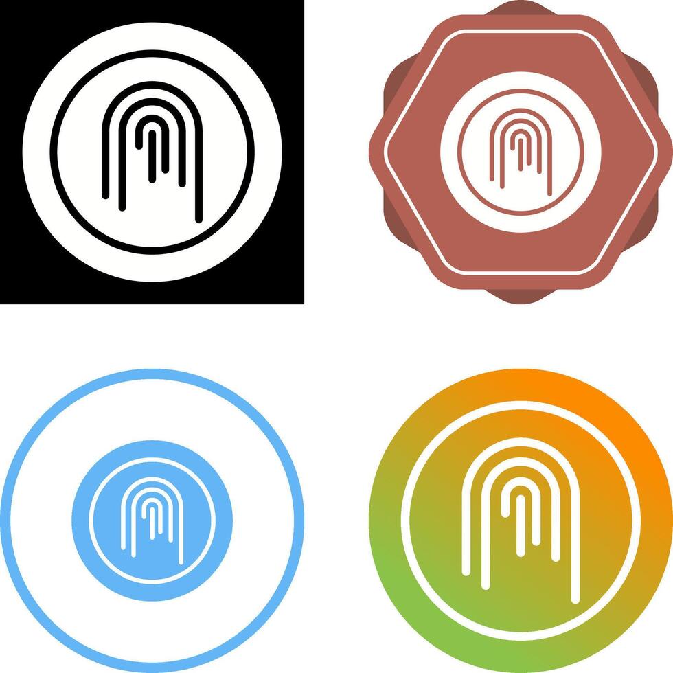 Fingerprint Vector Icon