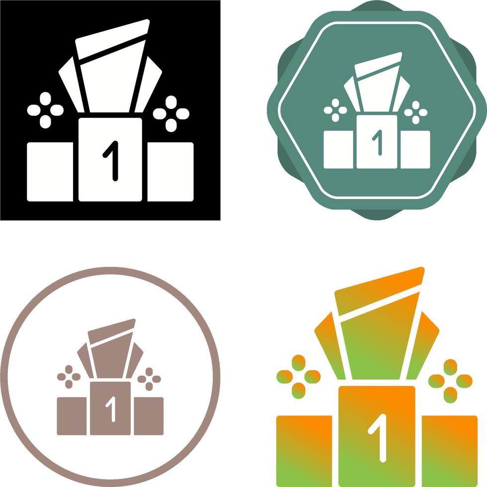 Podium Vector Icon