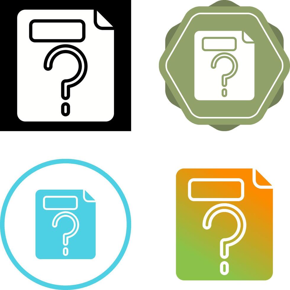 Unknown Vector Icon