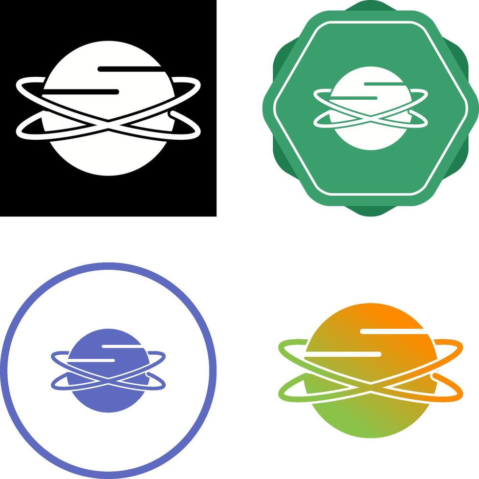 icono de vector de planeta