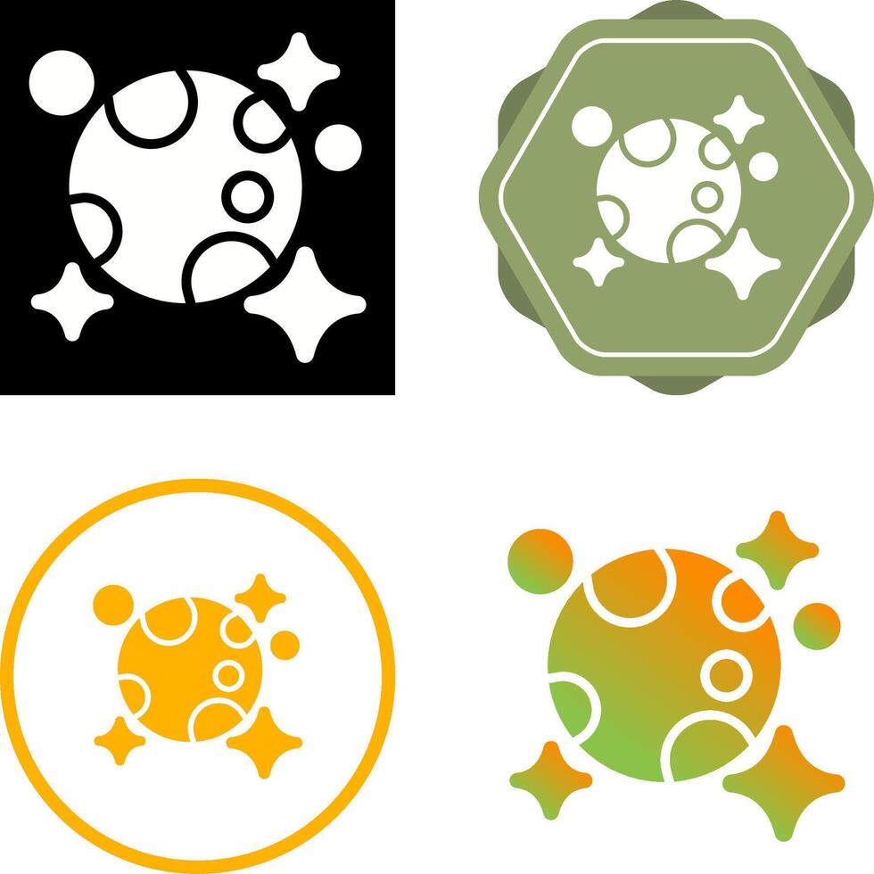 Moon And Stars Vector Icon