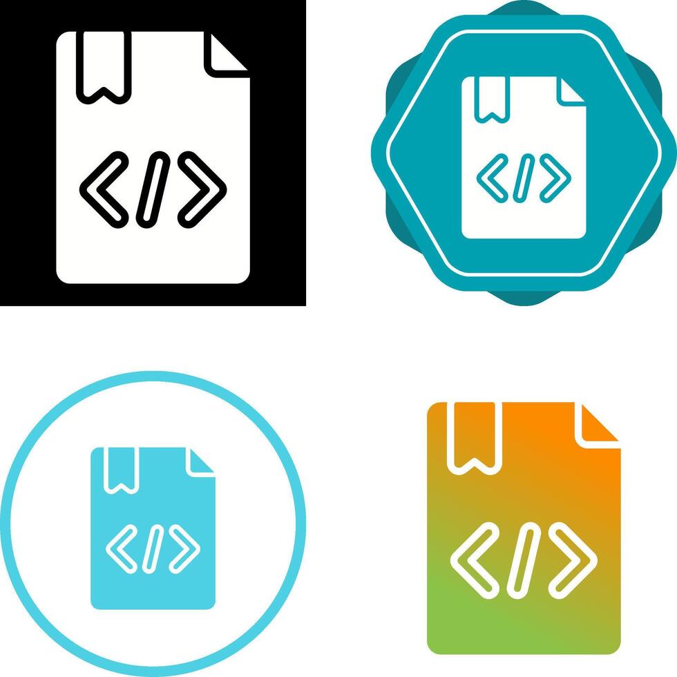 icono de vector de codificación