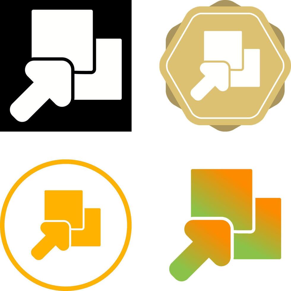 Overlap Vector Icon