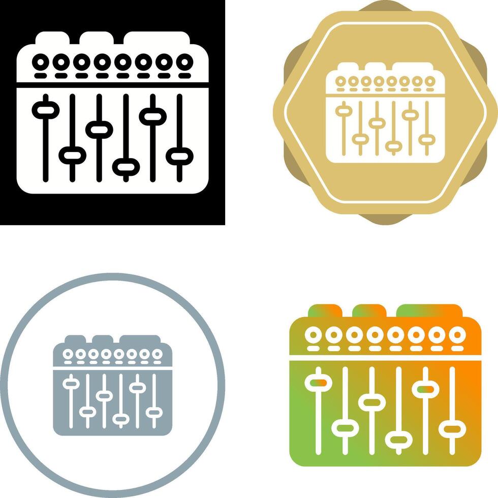 Sound Mixer Vector Icon