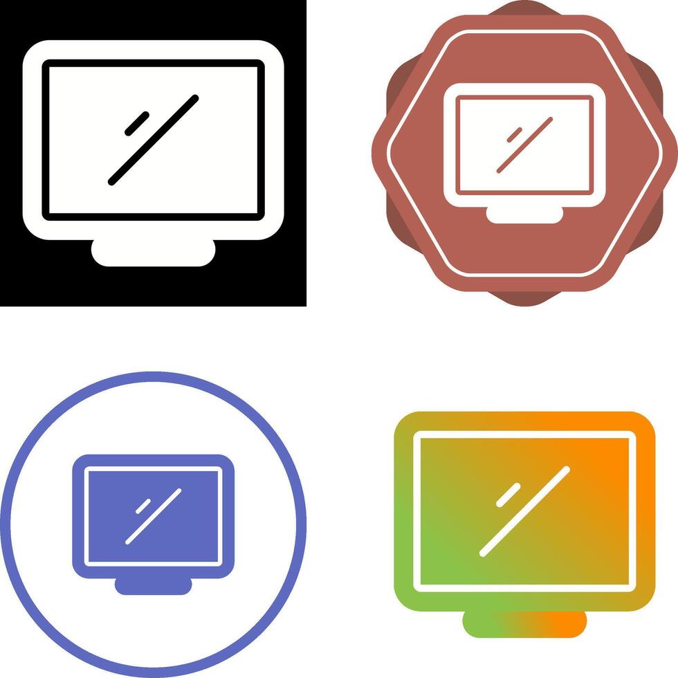 Desktop Computer Vector Icon