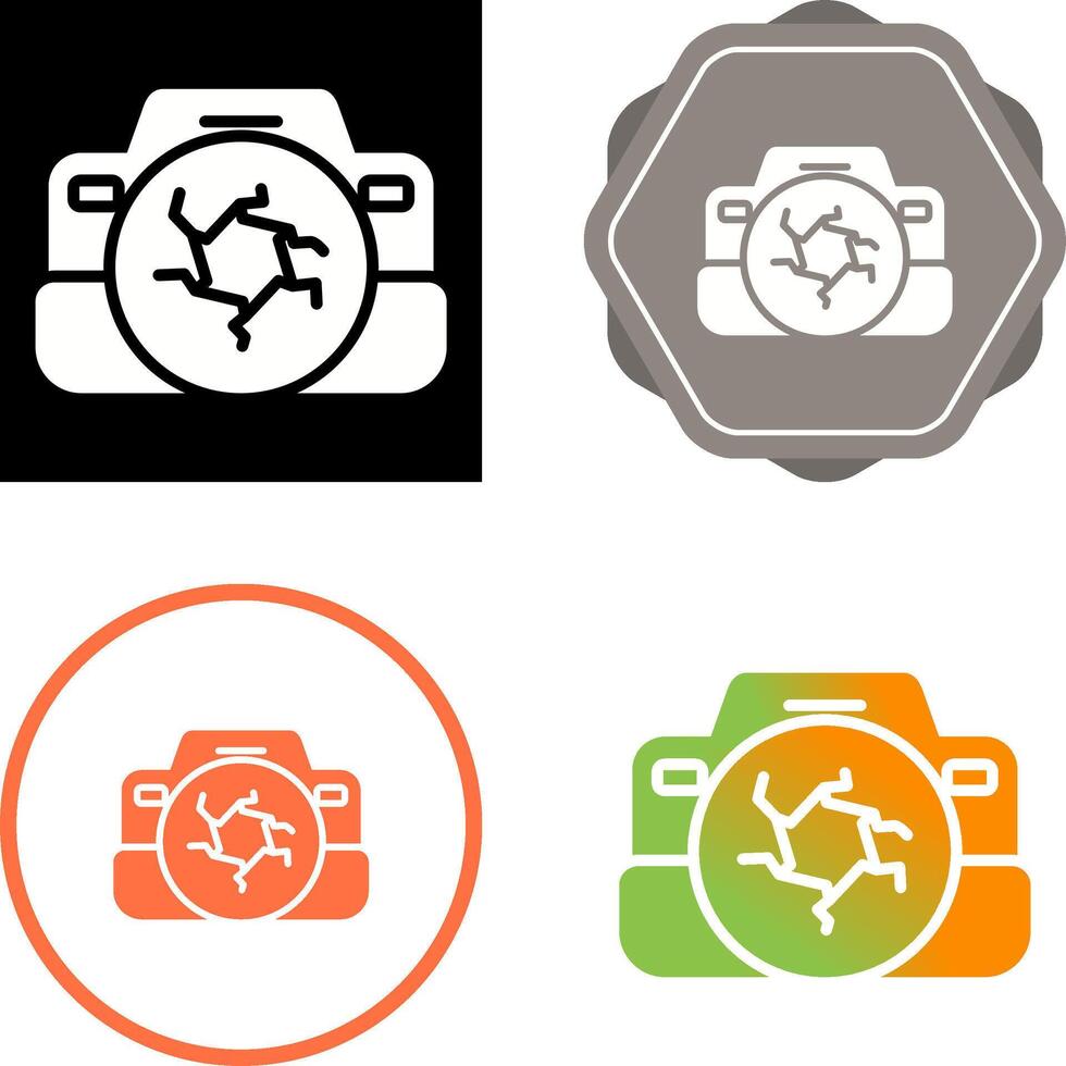 icono de vector de cámara dslr