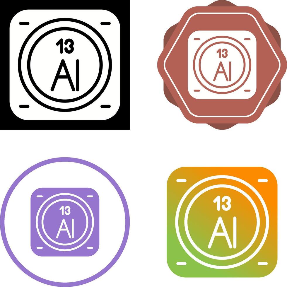 Aluminum Vector Icon