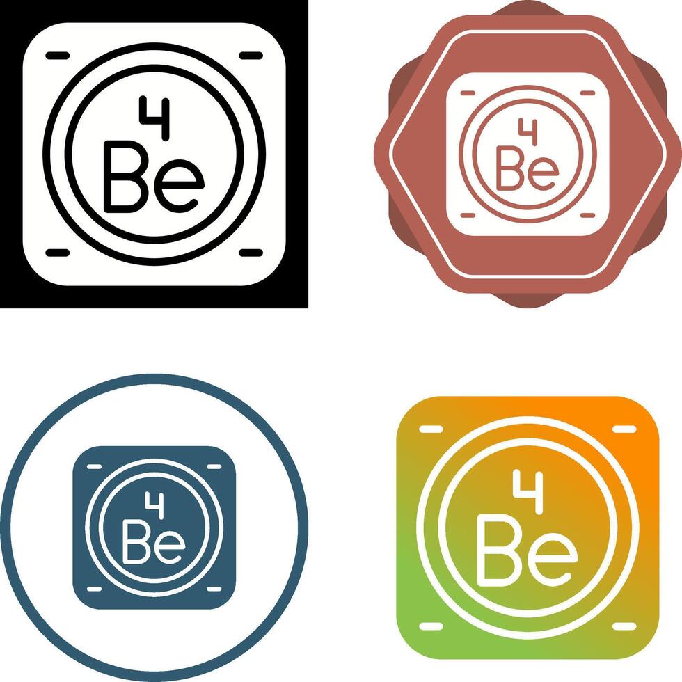 Chemical Element Vector Icon