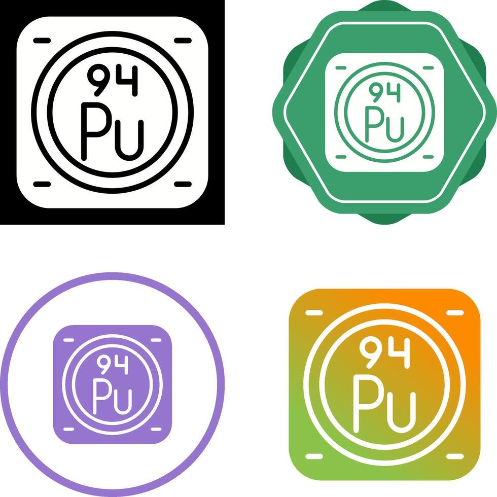 Plutonium Vector Icon