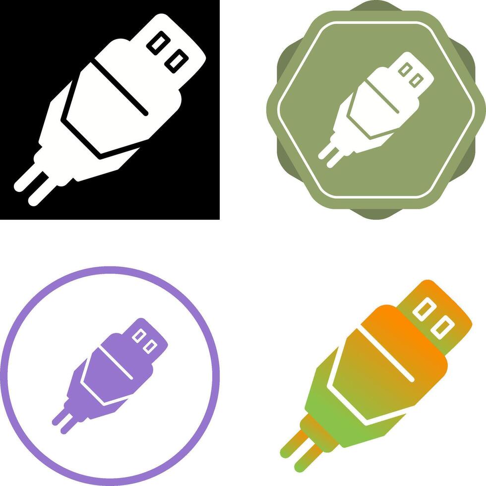 Usb Cable Vector Icon