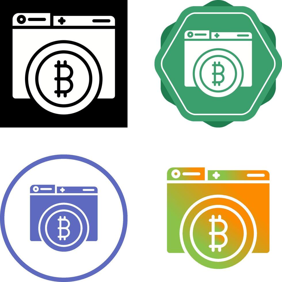 Bitcoin Vector Icon