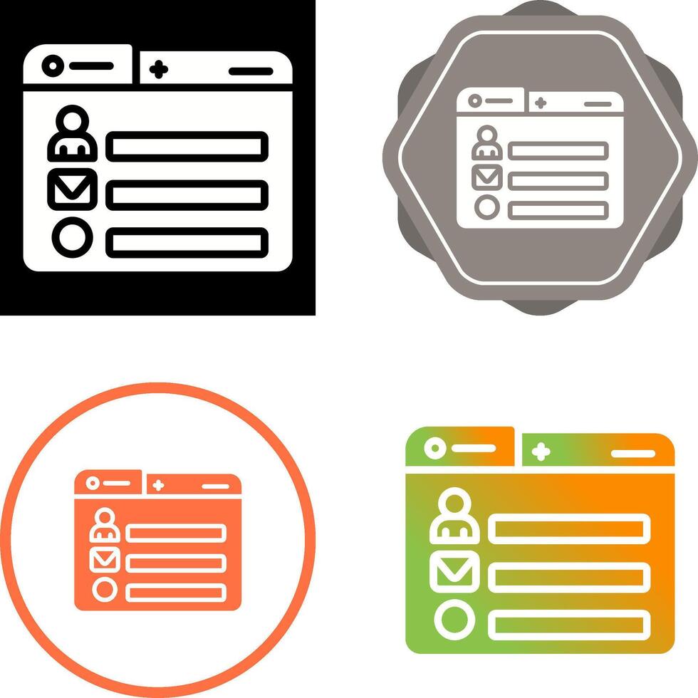 Signup Vector Icon