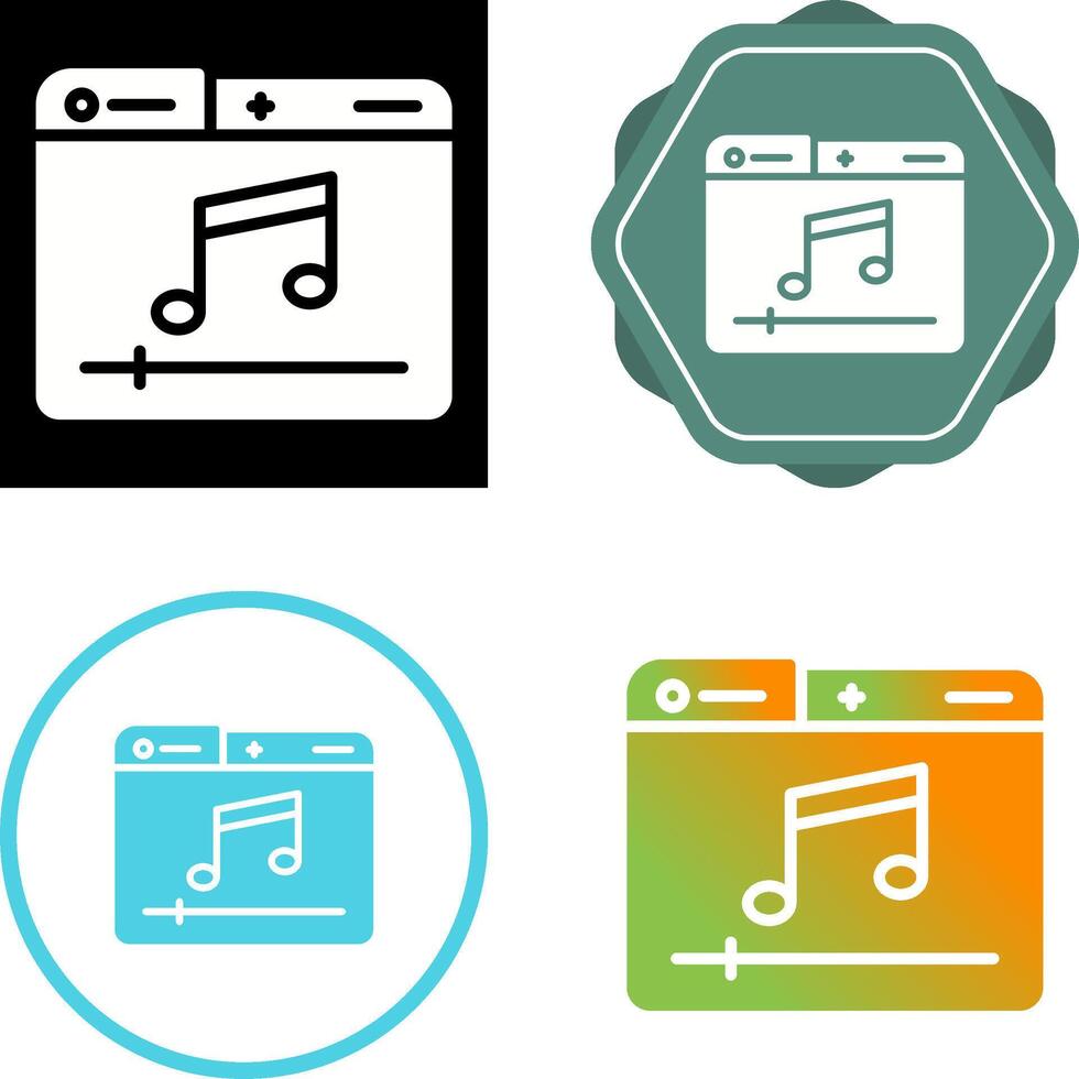 Music Player Vector Icon