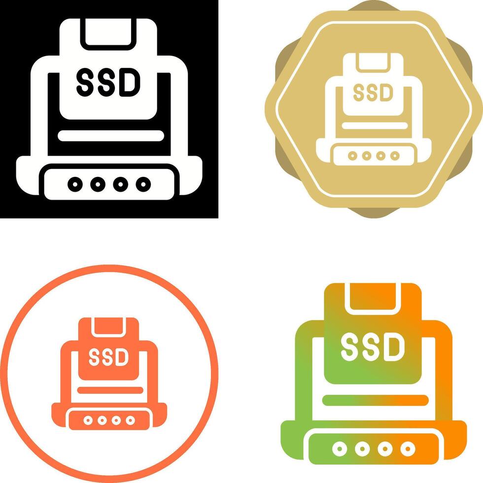 Solid State Drive Vector Icon