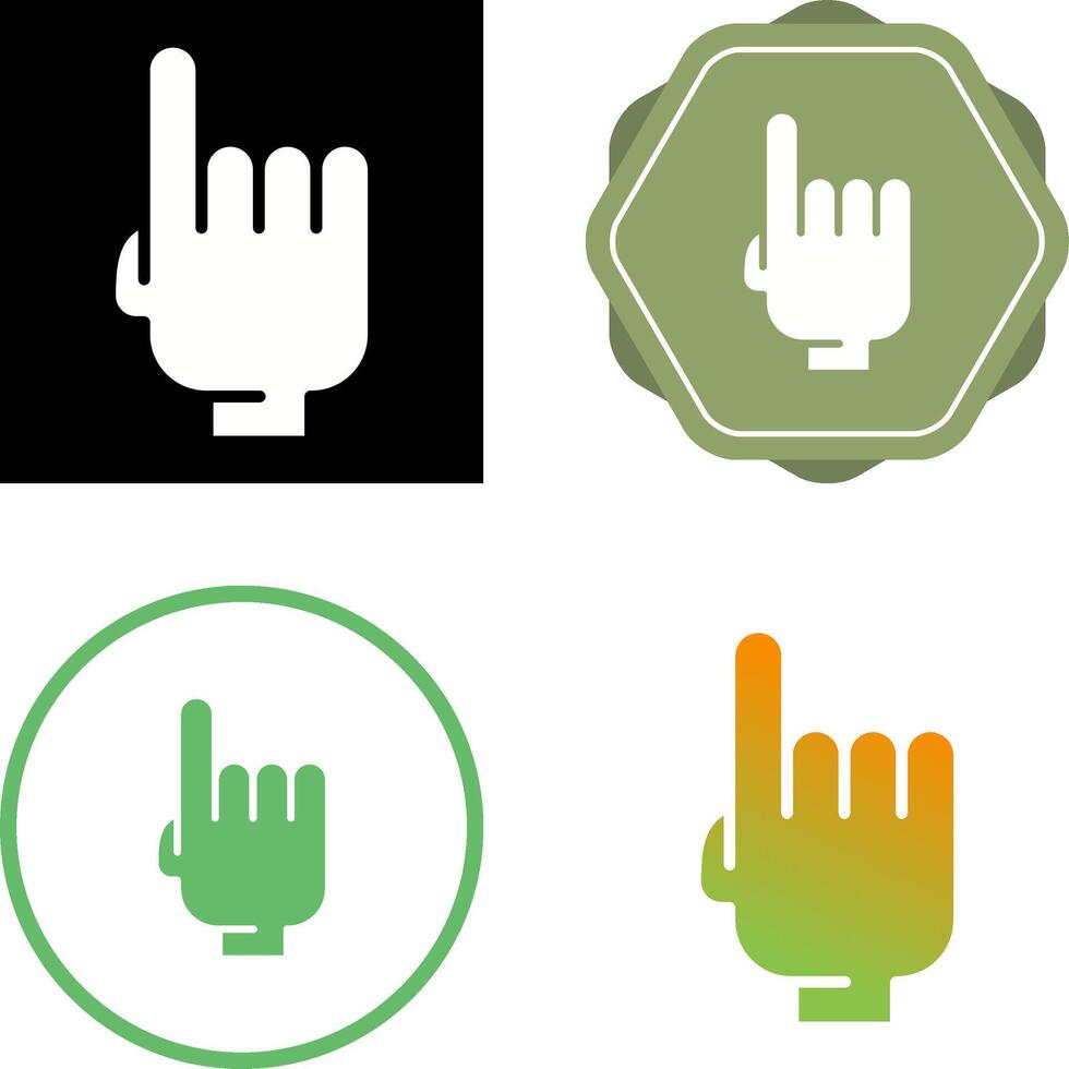 icono de vector de mano