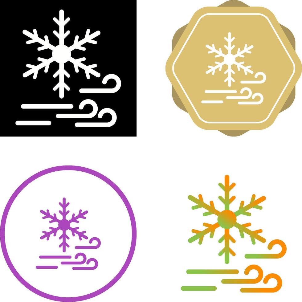 icono de vector de copo de nieve