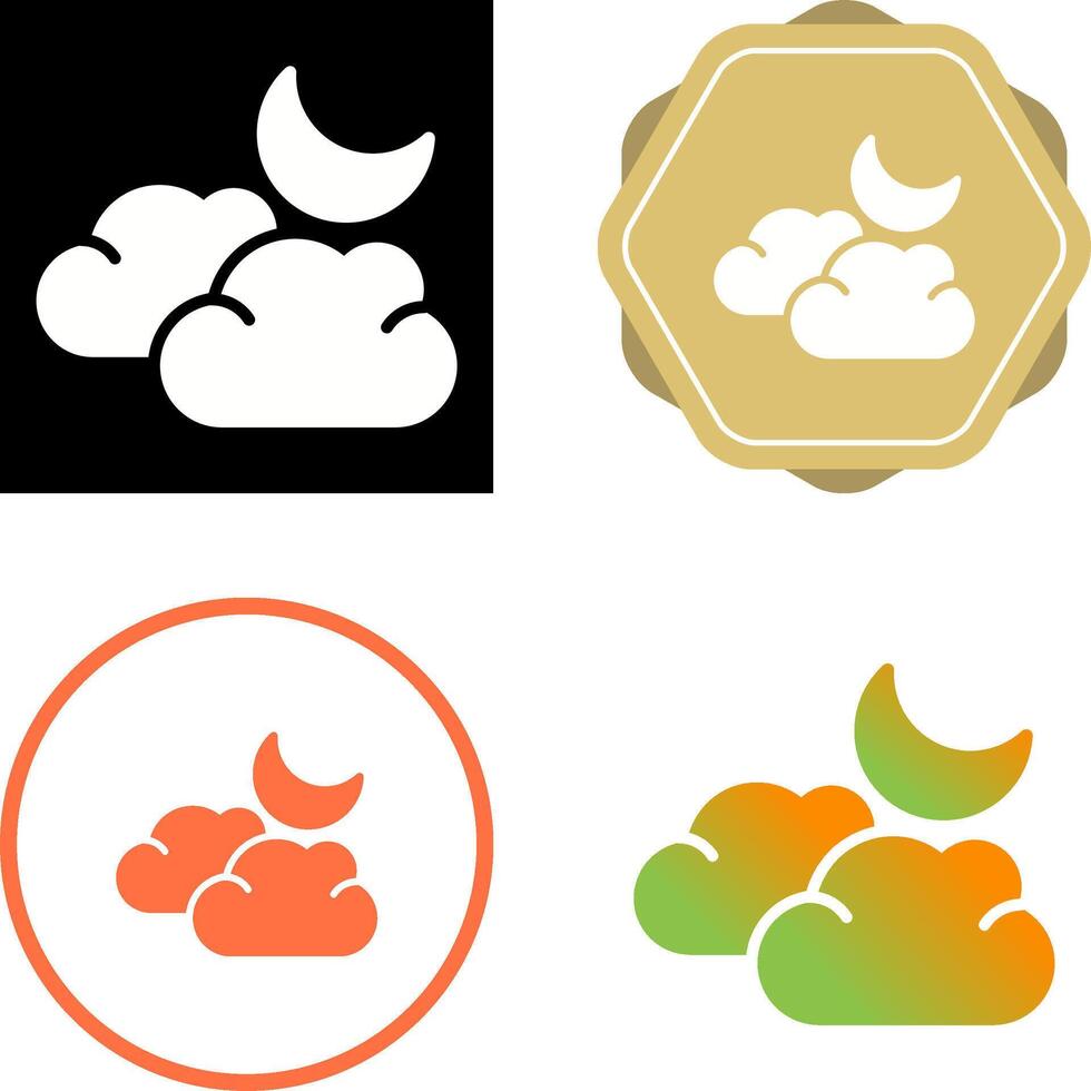 icono de vector de nube